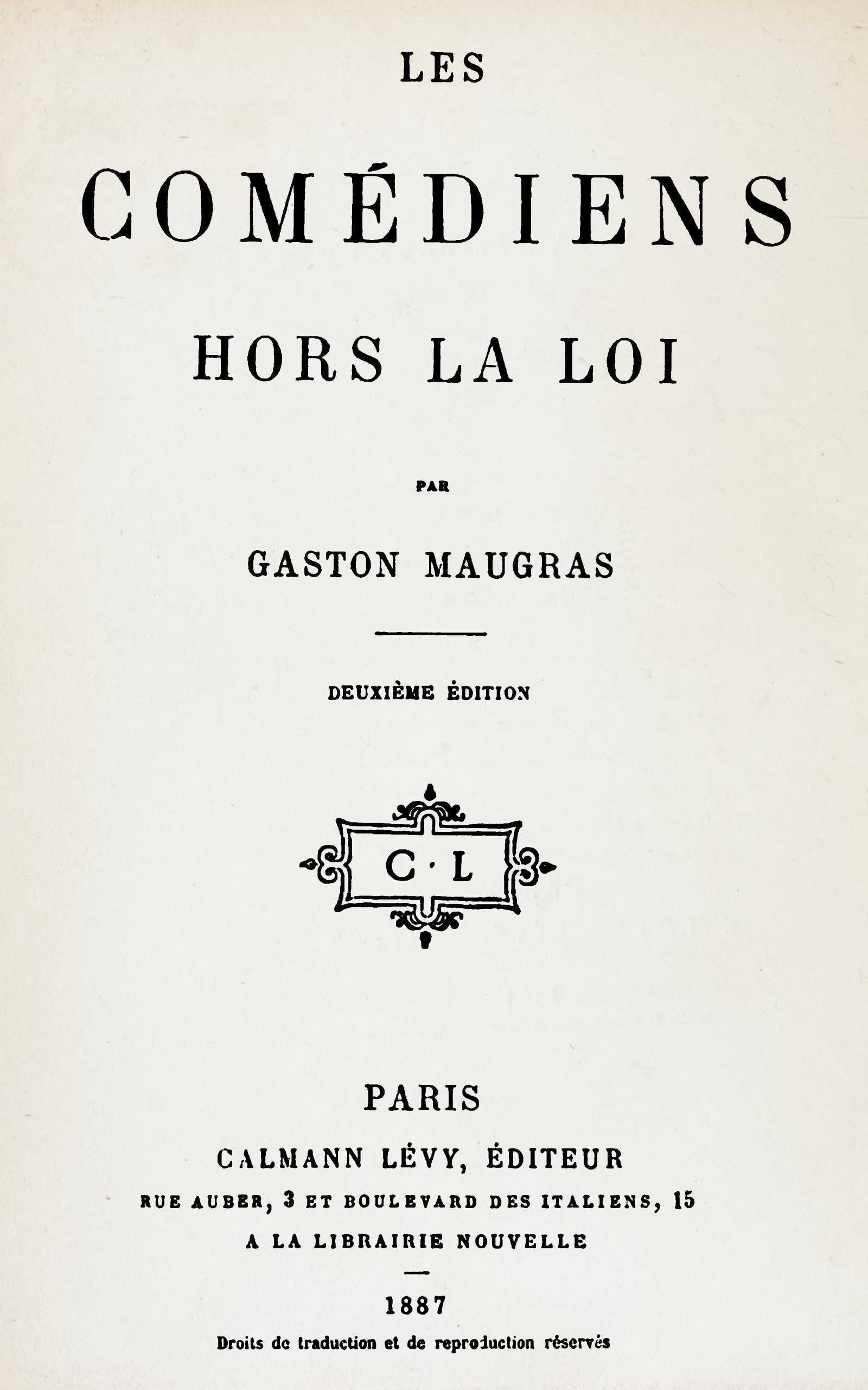 Les Comédiens Hors La Loi