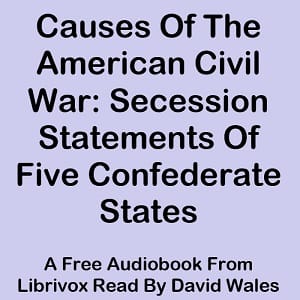 Causes Of The American Civil War: Secession Statements Of Five Confederate States (South Carolina, Texas, Virginia, Georgia, Mississippi)