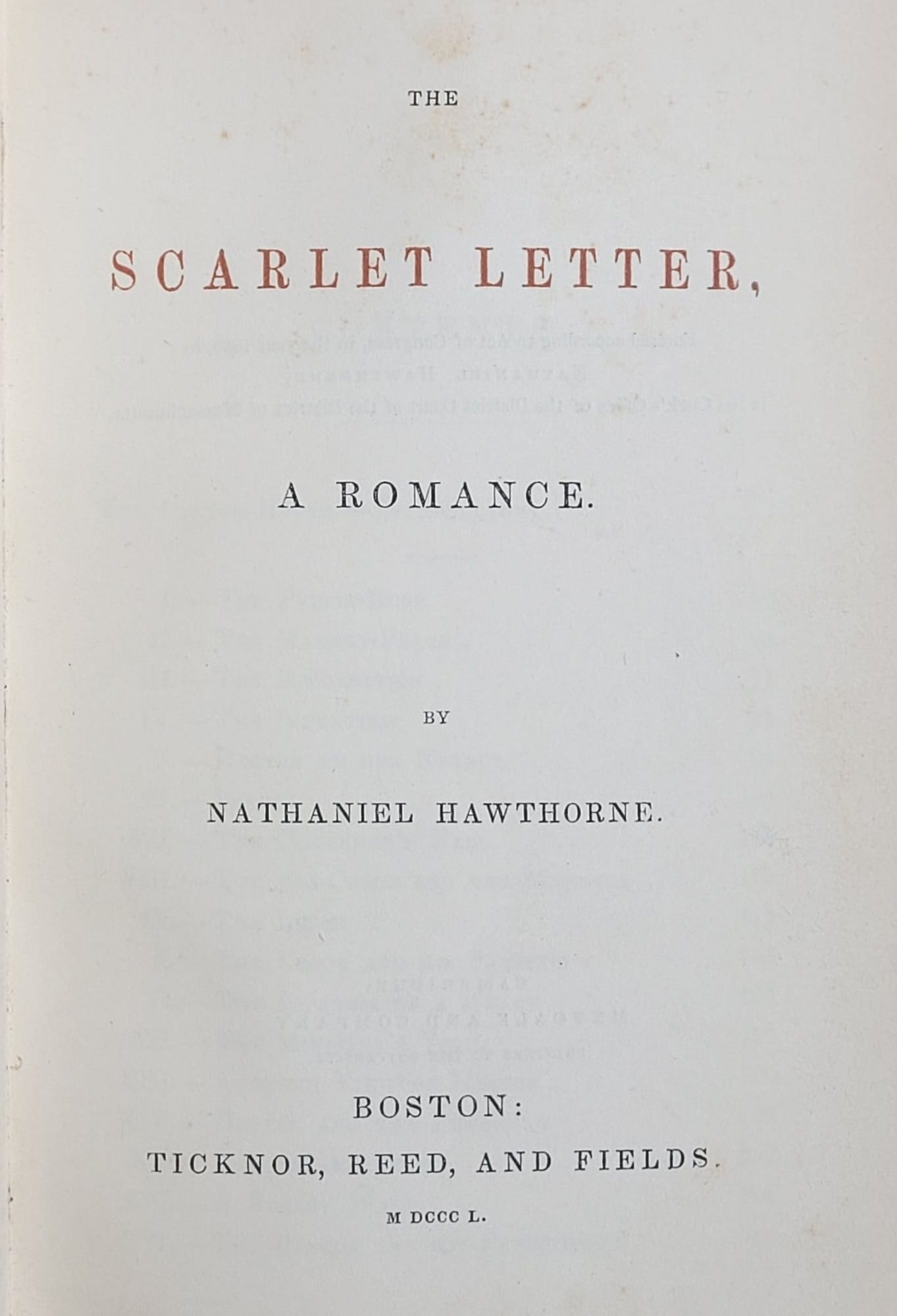 The Scarlet Letter