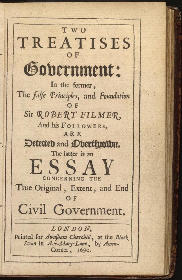 Second Treatise of Government