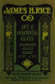 Art and ornamental glass : mirrors, glass, signs, etc