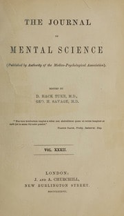 The Journal of mental science