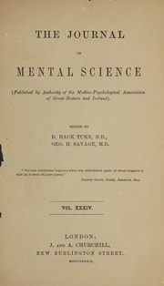 The Journal of mental science