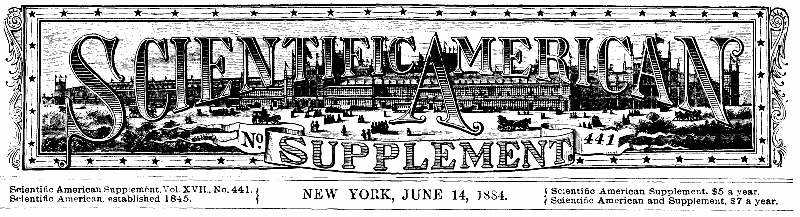 Scientific American Supplement, No. 441, June 14, 1884.