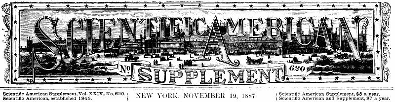 Scientific American Supplement, No. 620, November 19,1887
