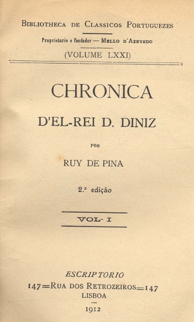 Chronica D'el Rei D. Diniz (Vol. I)