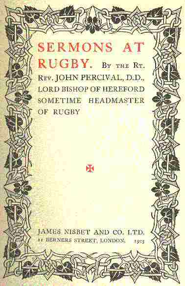 Sermons at Rugby