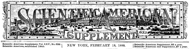 Scientific American Supplement, No. 633, February 18, 1888
