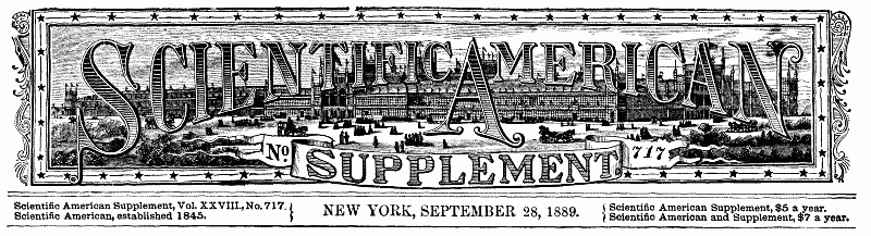 Scientific American Supplement, No. 717, September 28, 1889