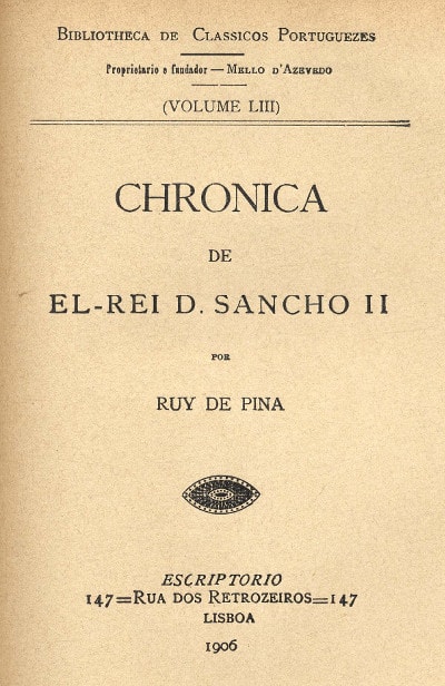 Chronica De El-Rei D. Sancho II