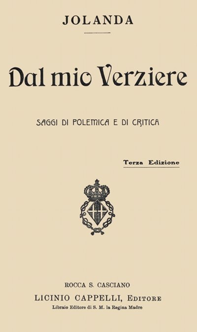 Dal Mio Verziere: Saggi Di Polemica E Di Critica
