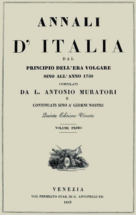 Annali D'italia, Vol. 1dal Principio Dell'era Volgare Sino All'anno 1750