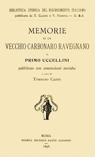 Memorie Di UN Vecchio Carbonaro Ravegnano