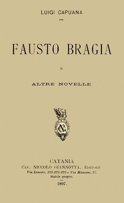 Fausto Bragia, E Altre Novelle