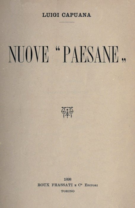 Nuove "Paesane"