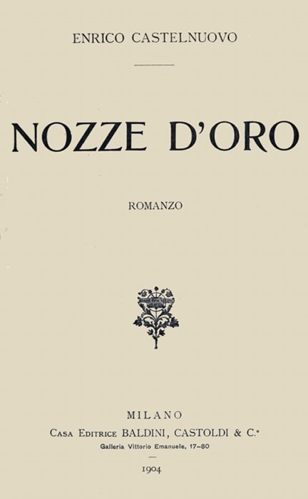 Nozze D'oro: Romanzo