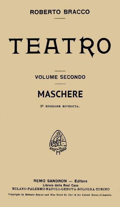 Maschere: Dramma in UN Atto