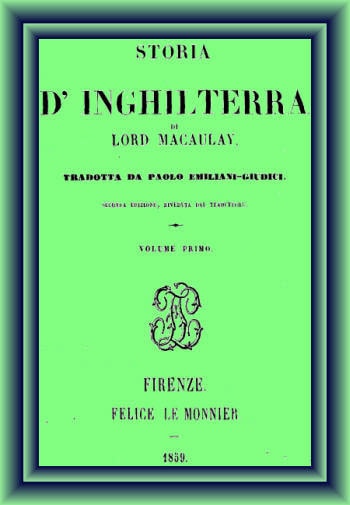 Storia D'inghilterra, Vol 1