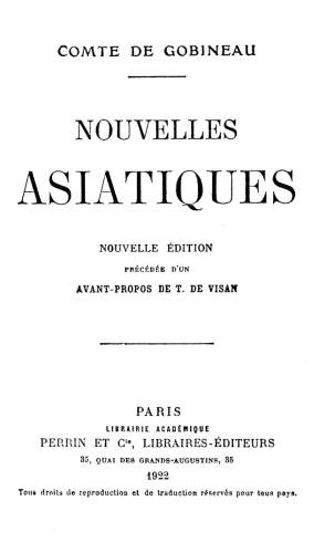 Nouvelles Asiatiques