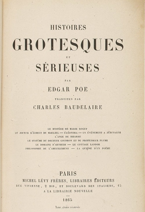 Histoires Grotesques Et Sérieuses