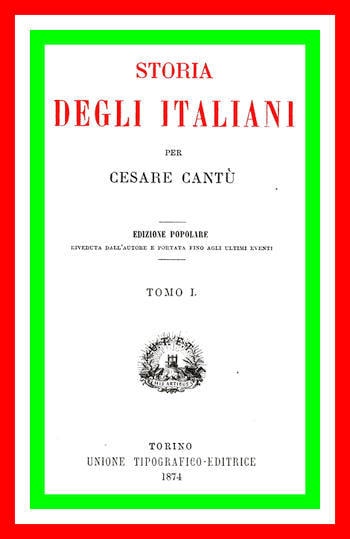 Storia Degli Italiani, Vol. 01 (di 15)