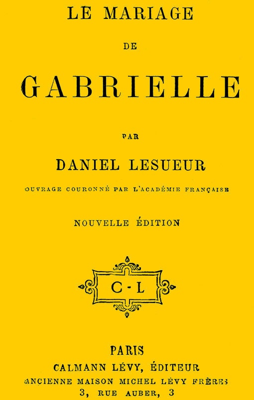 Le Mariage De Gabrielle