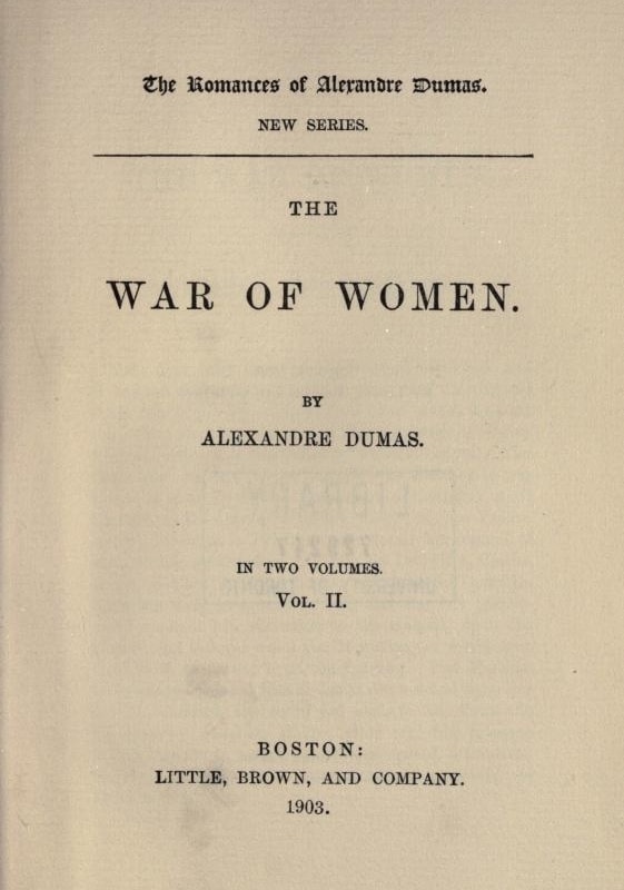 The War of Women, Volume 2