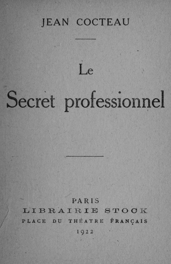 Le Secret Professionnel
