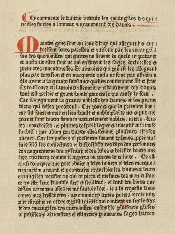 Les Évangiles Des Quenouilles