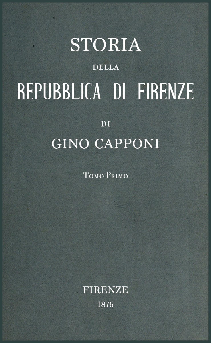 Storia Della Repubblica Di Firenze V. 1/3