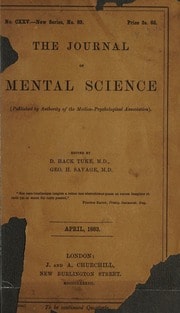 The Journal of mental science