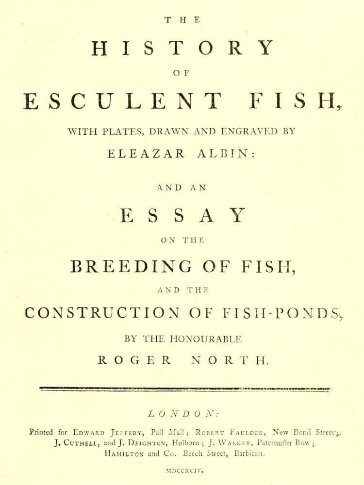 The History of Esculent Fish
