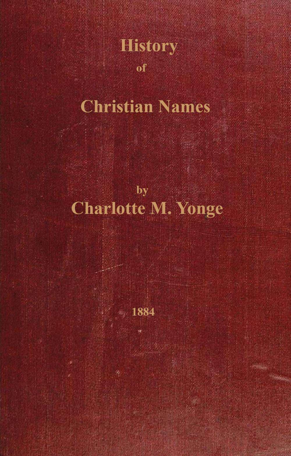 History of Christian Names