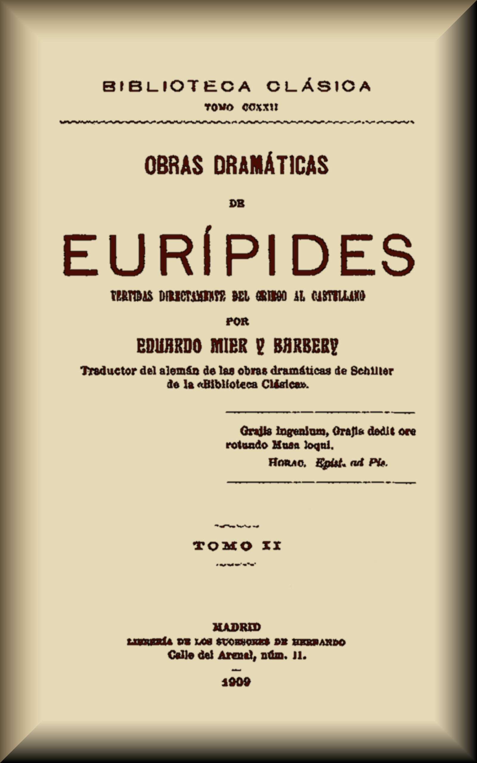 Obras Dramáticas De Eurípides (2 De 3)