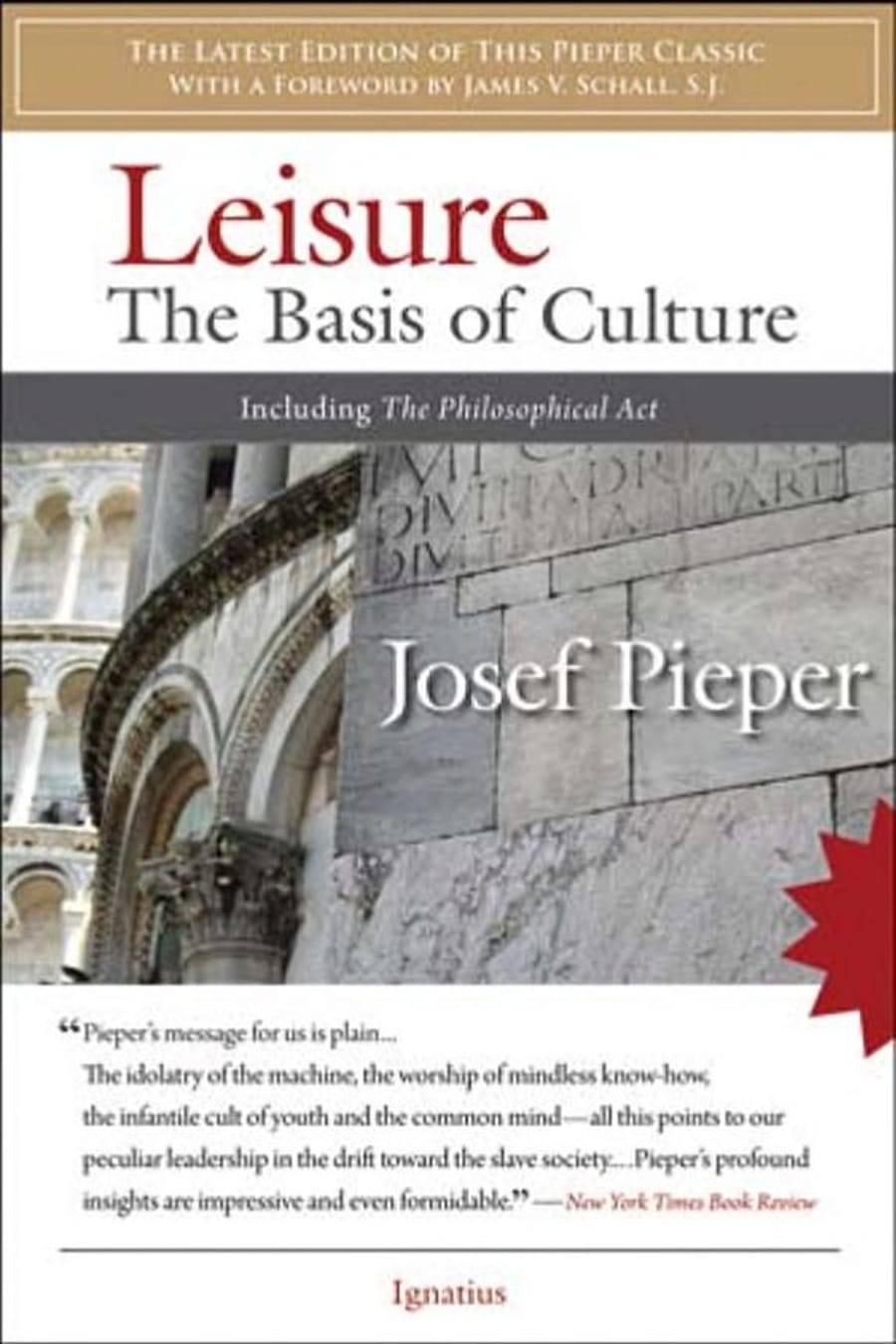 Leisure the Basis of Culture (Comprehensive Summary)