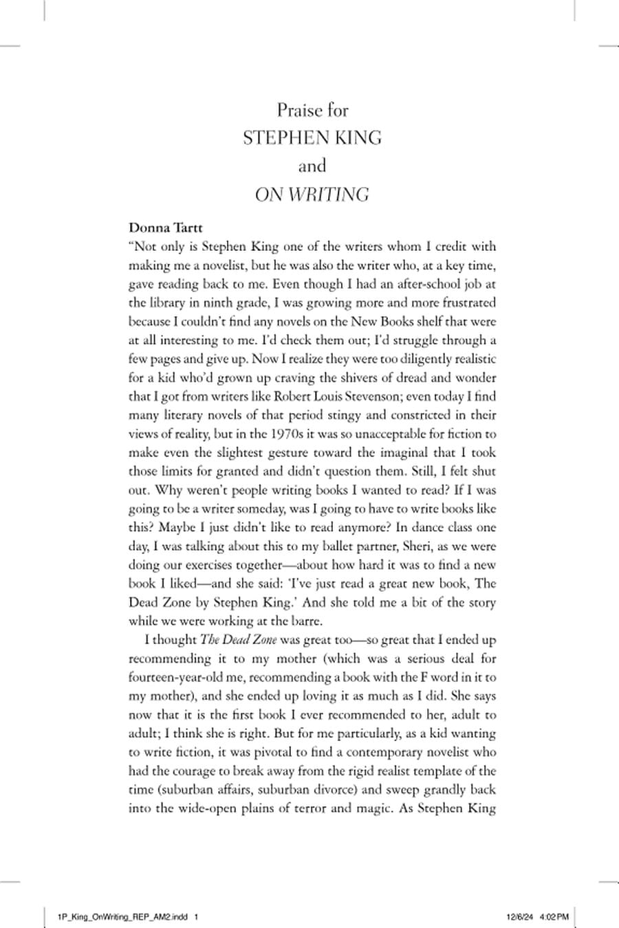On Writing (Comprehensive Summary)