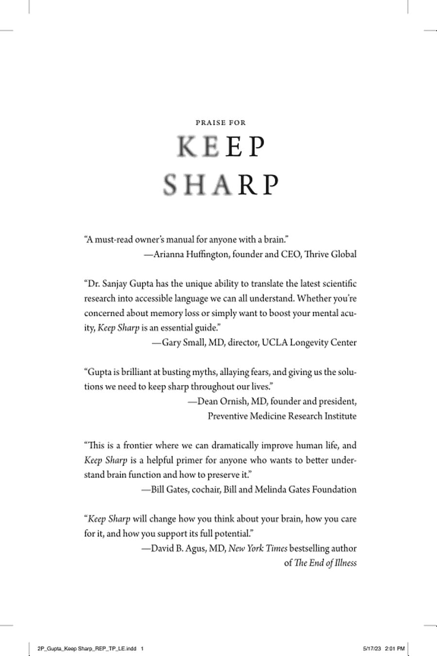 Keep Sharp (Comprehensive Summary)