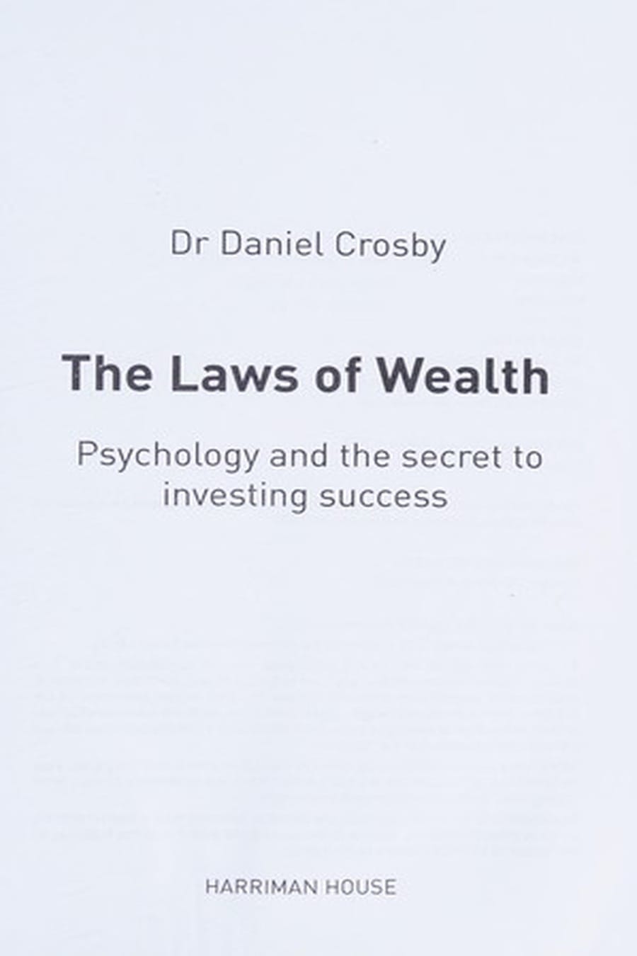 The Laws of Wealth (Comprehensive Summary)