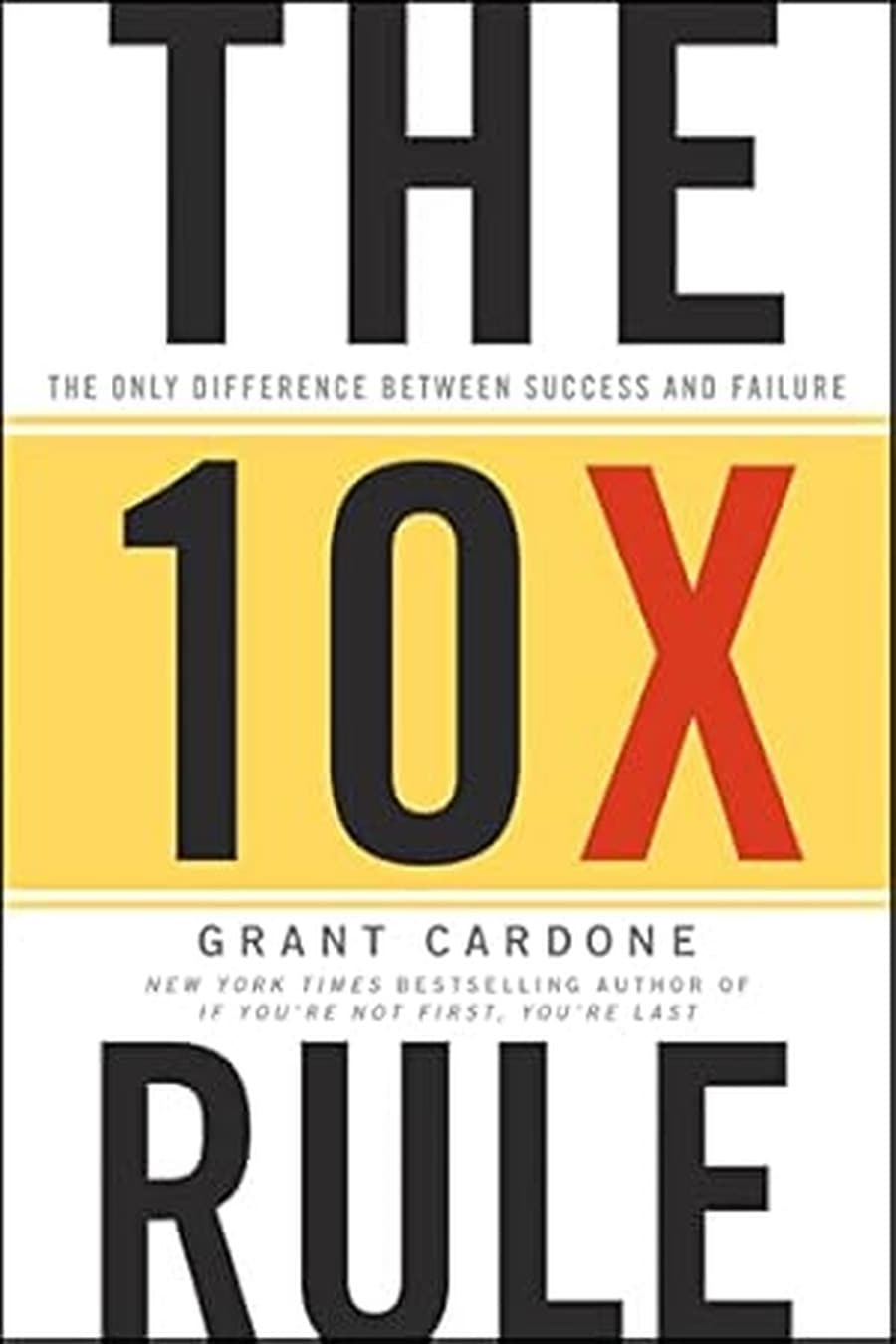 The 10X Rule: The Only Difference Between Success and Failure (Comprehensive Summary)