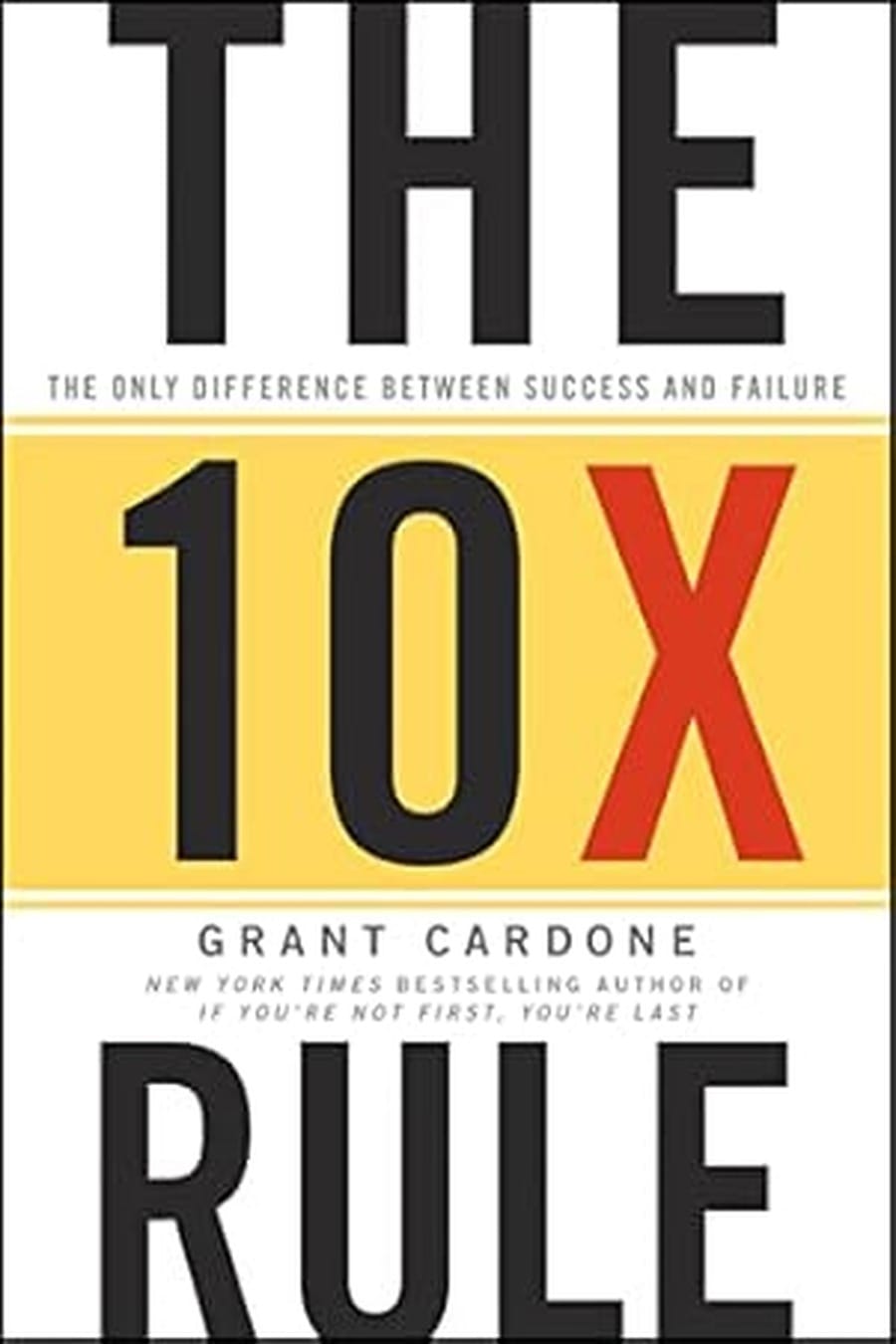 The 10X Rule: The Only Difference Between Success and Failure (Comprehensive Summary)